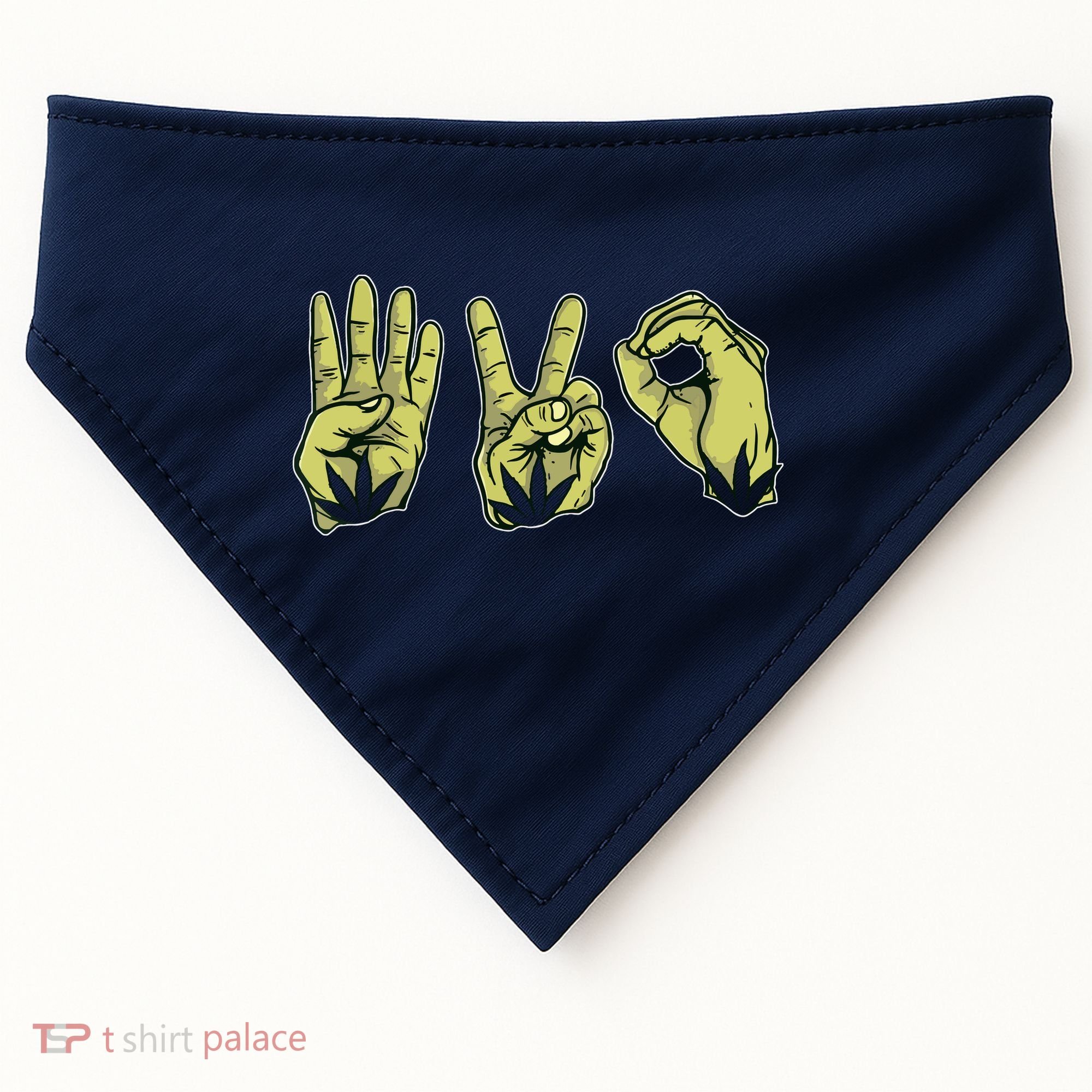 Best Stoner Artwork 420 Marijuana Gift Weed Lover Reefer USA-Made Doggie Bandana