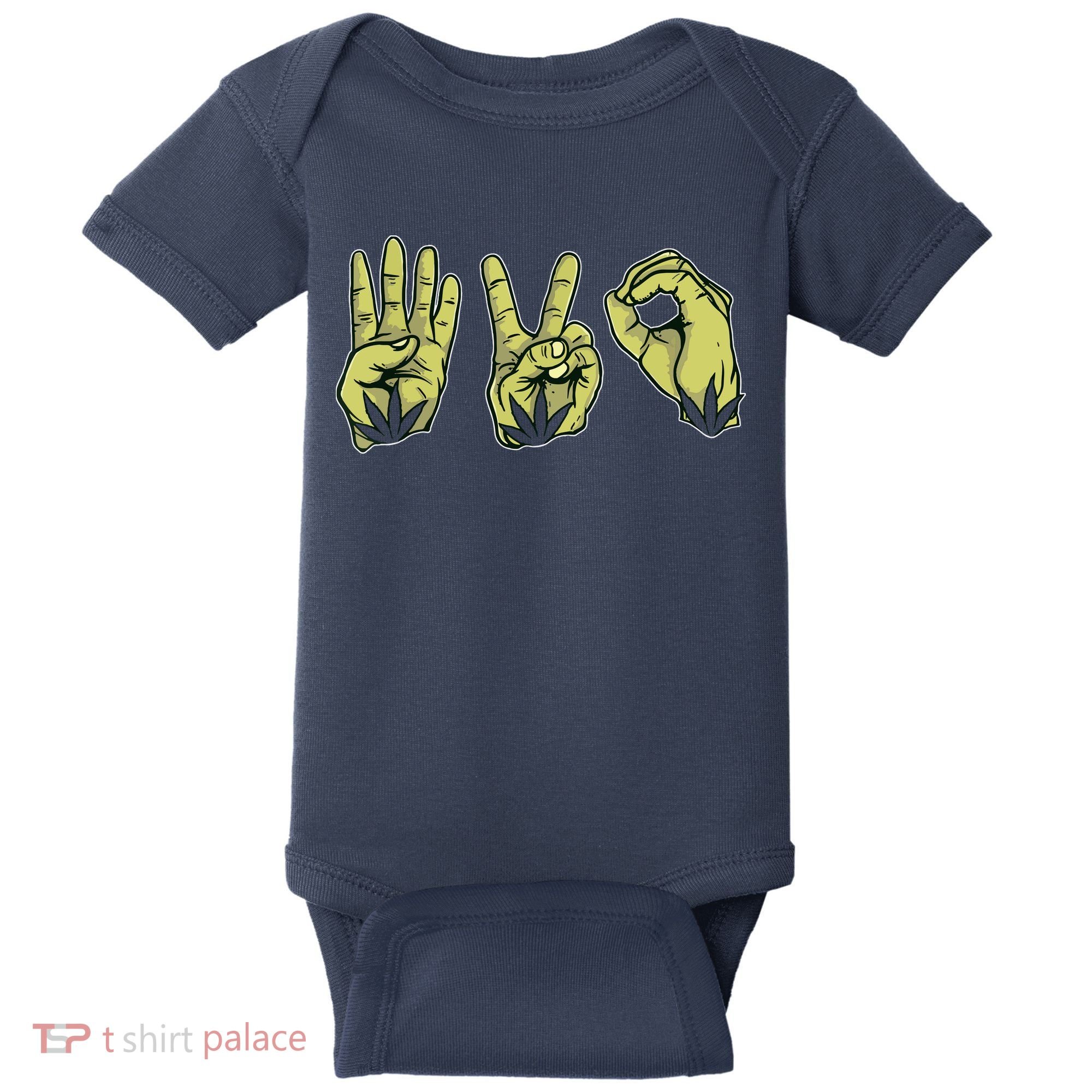 Best Stoner Artwork 420 Marijuana Gift Weed Lover Reefer Baby Bodysuit