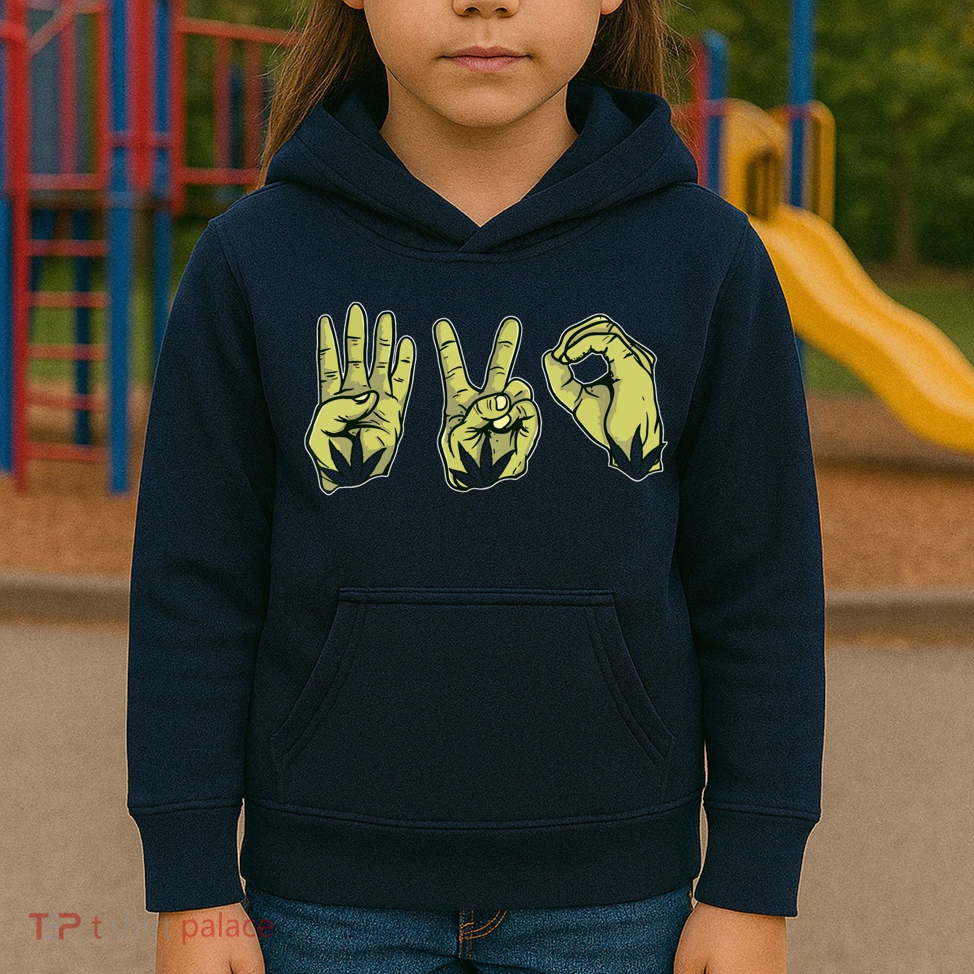 Best Stoner Artwork 420 Marijuana Gift Weed Lover Reefer Kids Hoodie