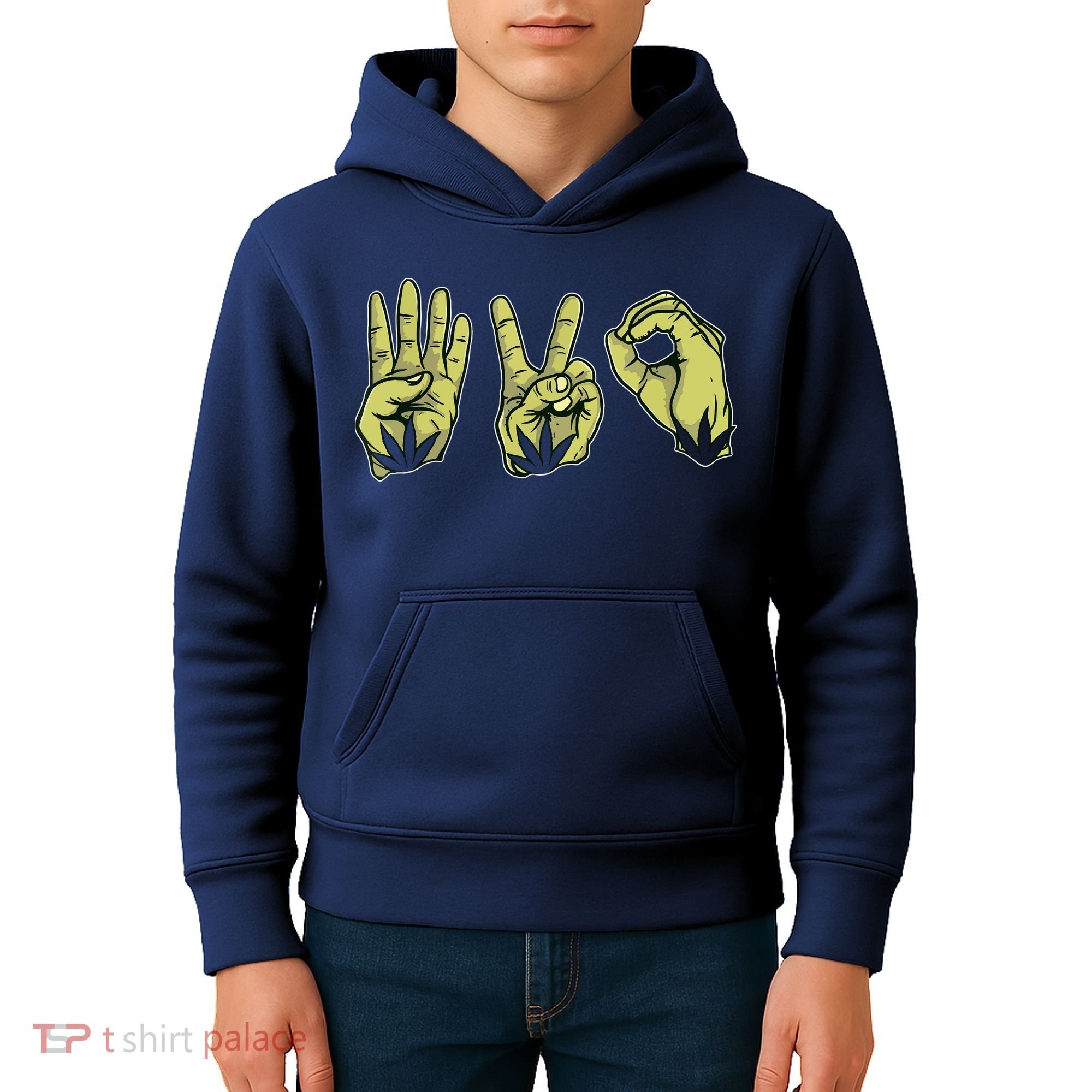 Best Stoner Artwork 420 Marijuana Gift Weed Lover Reefer Kids Hoodie
