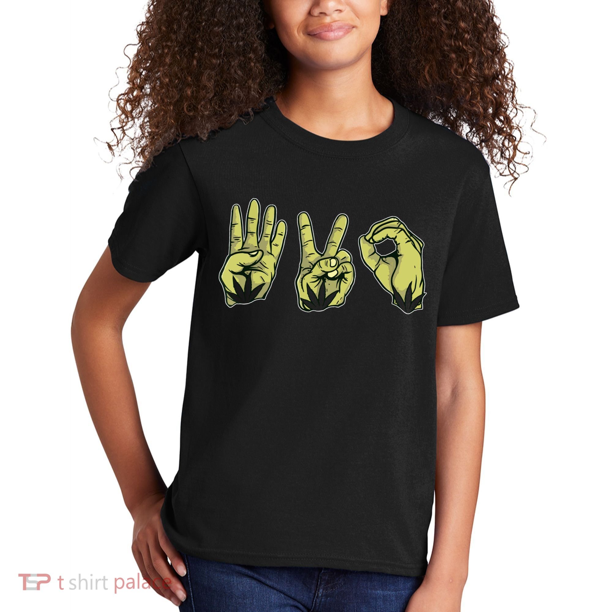Best Stoner Artwork 420 Marijuana Gift Weed Lover Reefer Kids T-Shirt