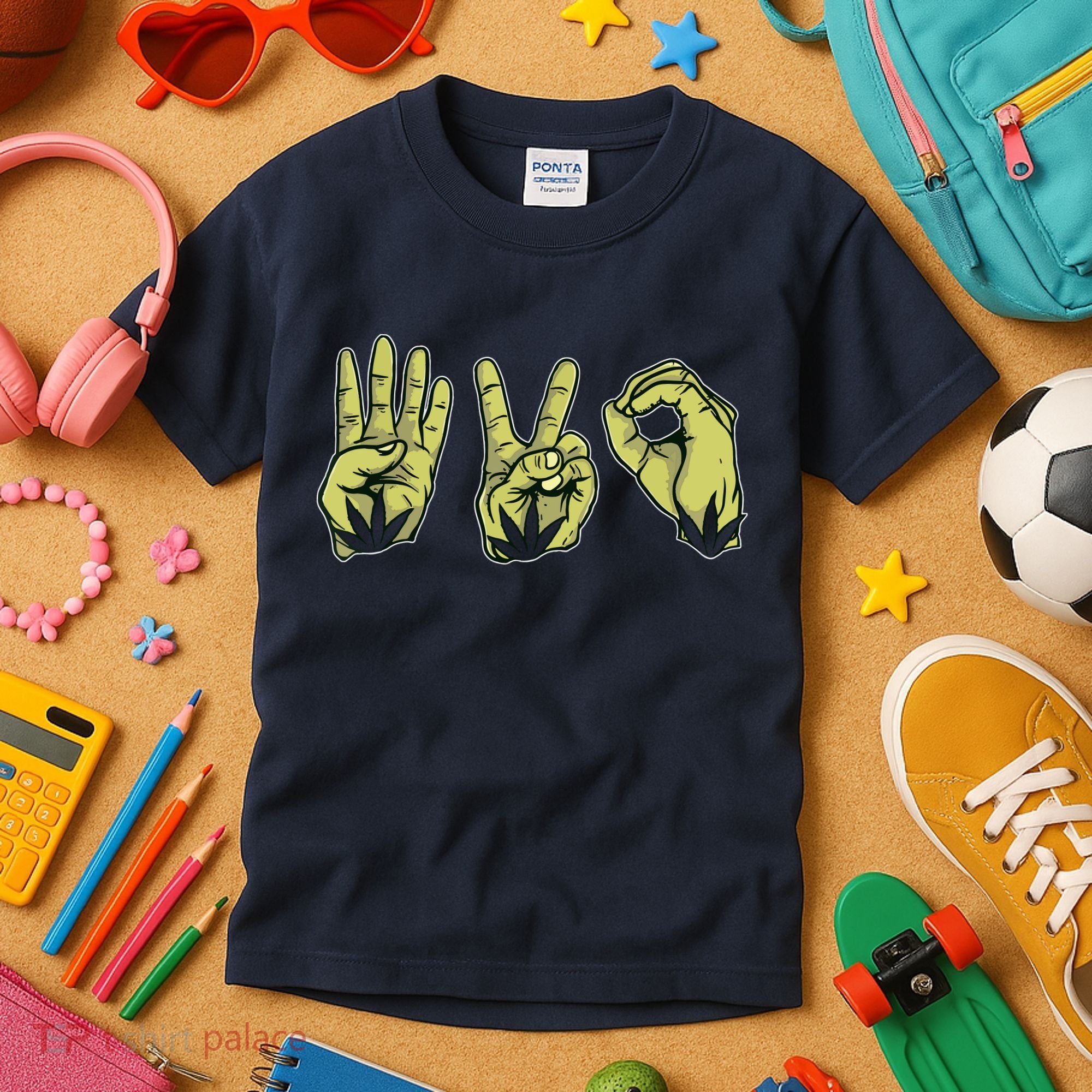 Best Stoner Artwork 420 Marijuana Gift Weed Lover Reefer Kids T-Shirt