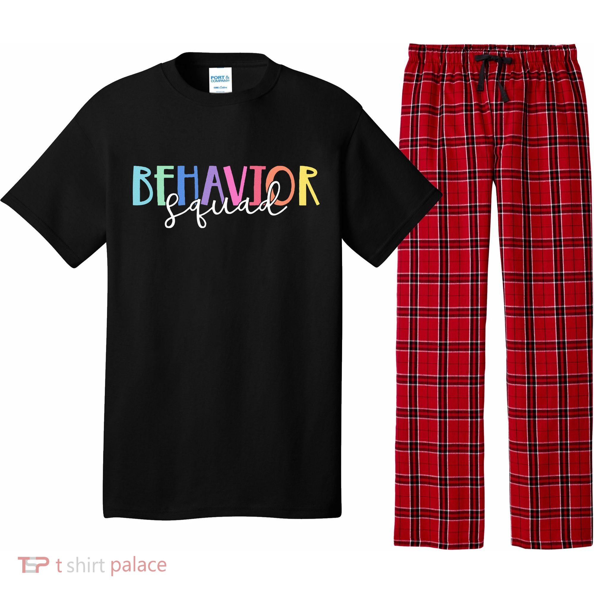 BEHAVIOR SQUAD ABA Therapist RBT Therapy Behaviour Team Pajama Set