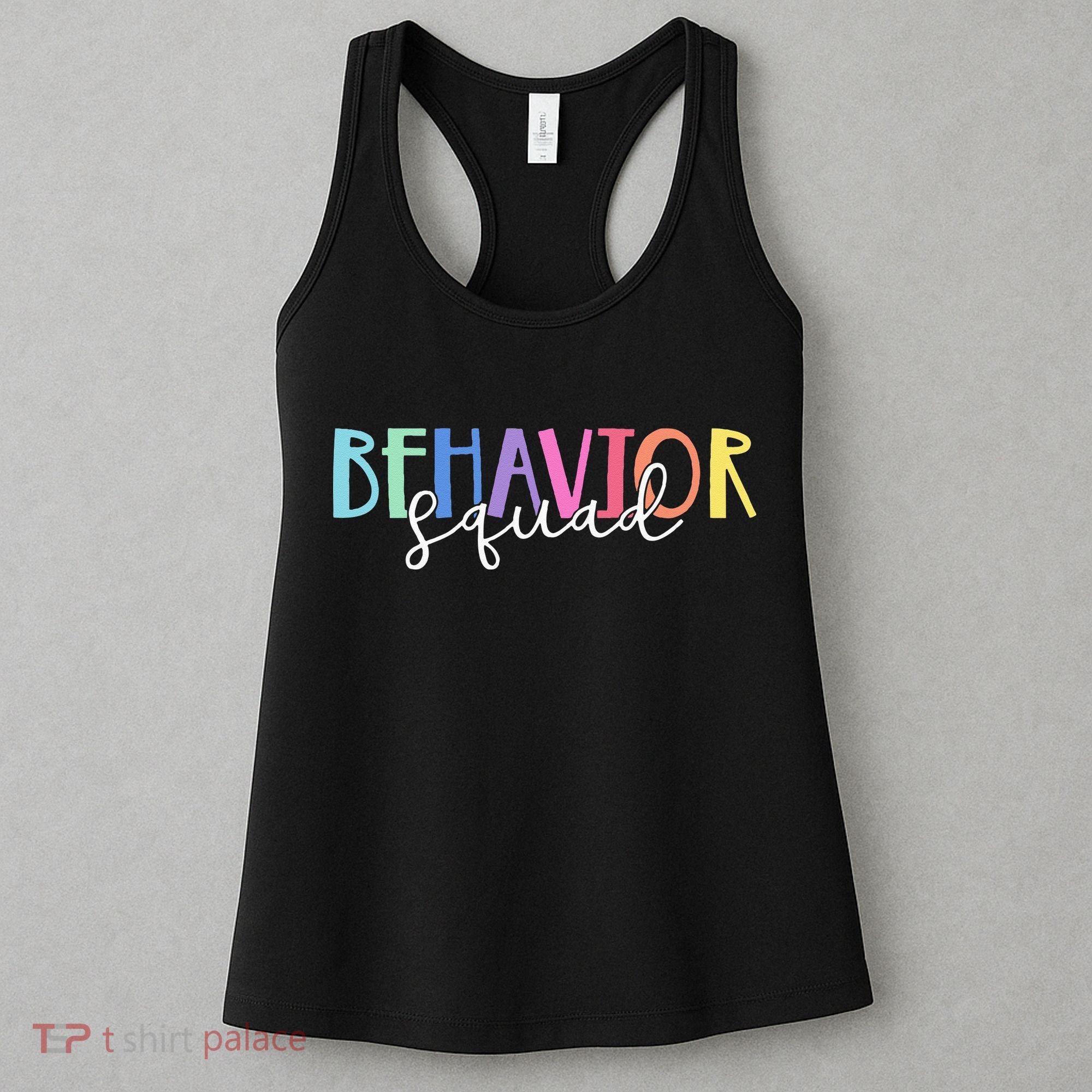 BEHAVIOR SQUAD ABA Therapist RBT Therapy Behaviour Team Women's Tank Top