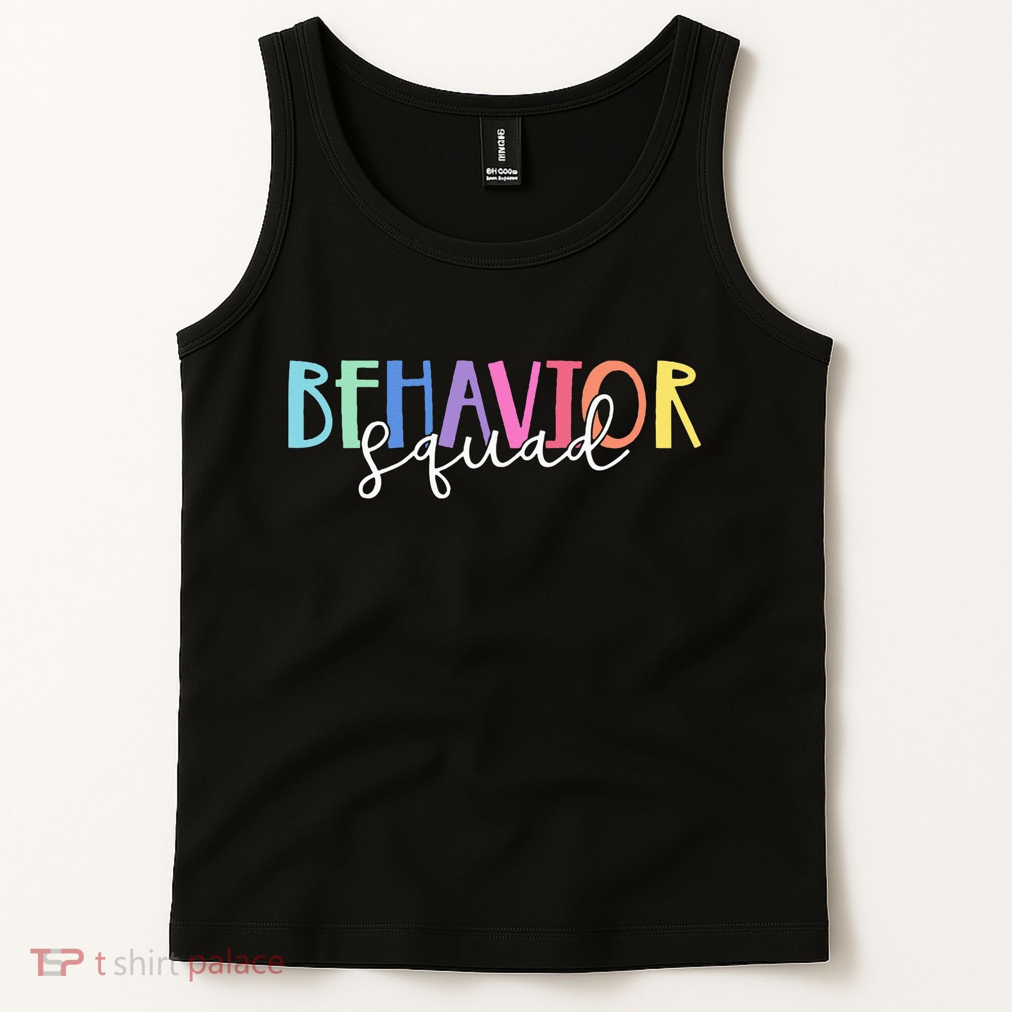 BEHAVIOR SQUAD ABA Therapist RBT Therapy Behaviour Team Tank Top