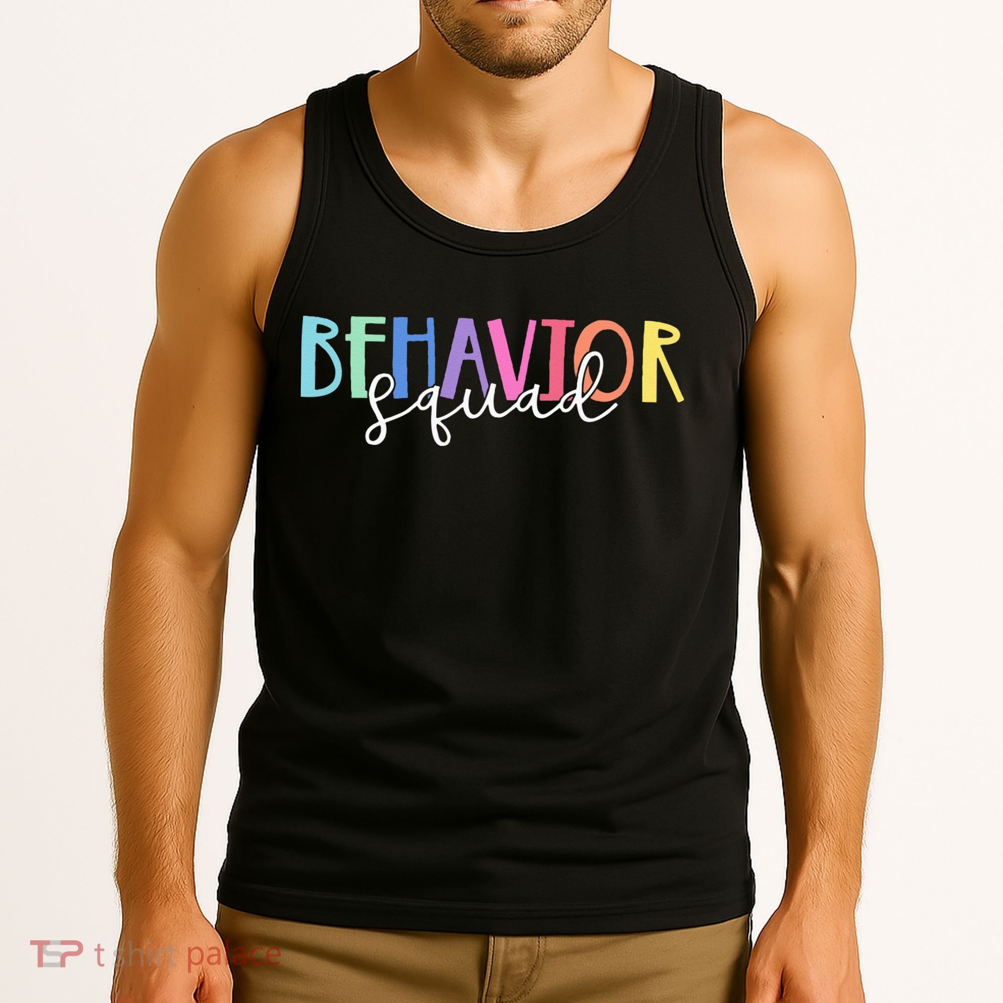 BEHAVIOR SQUAD ABA Therapist RBT Therapy Behaviour Team Tank Top