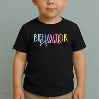 BEHAVIOR SQUAD ABA Therapist RBT Therapy Behaviour Team Toddler T-Shirt thumb 2