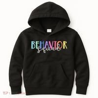 BEHAVIOR SQUAD ABA Therapist RBT Therapy Behaviour Team Kids Hoodie thumb 0