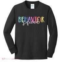 BEHAVIOR SQUAD ABA Therapist RBT Therapy Behaviour Team Kids Long Sleeve Shirt thumb 0