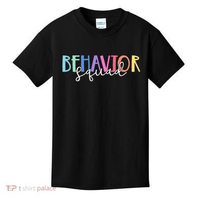 BEHAVIOR SQUAD ABA Therapist RBT Therapy Behaviour Team Kids T-Shirt