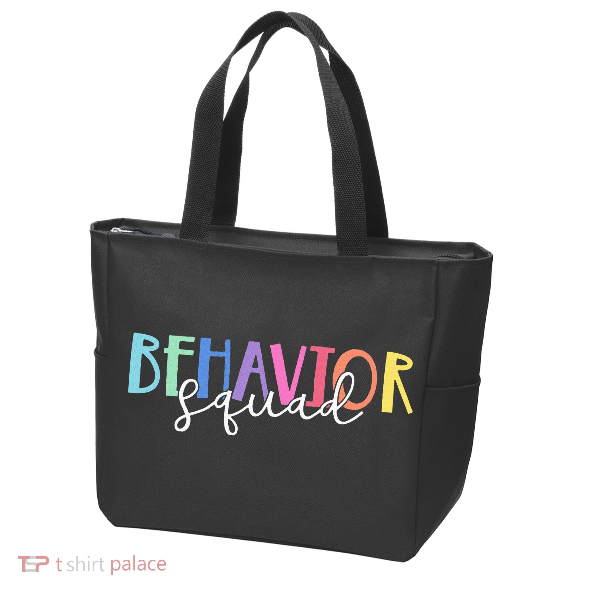BEHAVIOR SQUAD ABA Therapist RBT Therapy Behaviour Team Tote Bag