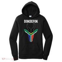 Bokbefok South African Rugby Bokke South Africa Flag Colours Women's Hoodie thumb 0