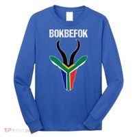 Bokbefok South African Rugby Bokke South Africa Flag Colours Long Sleeve Shirt thumb 0