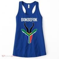 Bokbefok South African Rugby Bokke South Africa Flag Colours Women's Tank Top thumb 0