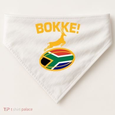 Bokke South African Rugby Fan USA-Made Doggie Bandana