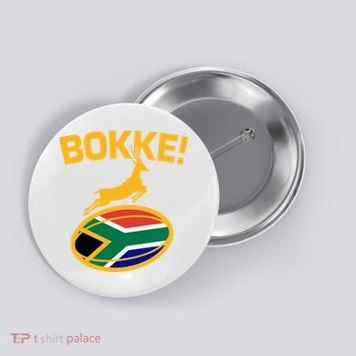 Bokke South African Rugby Fan Button