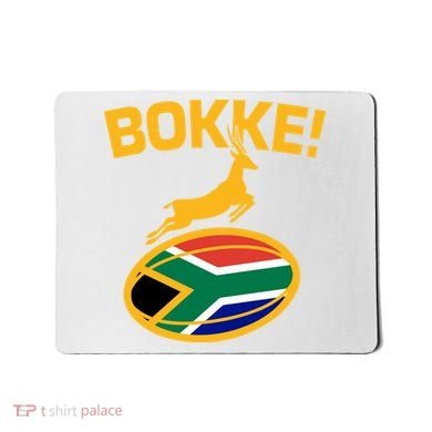 Bokke South African Rugby Fan Mousepad