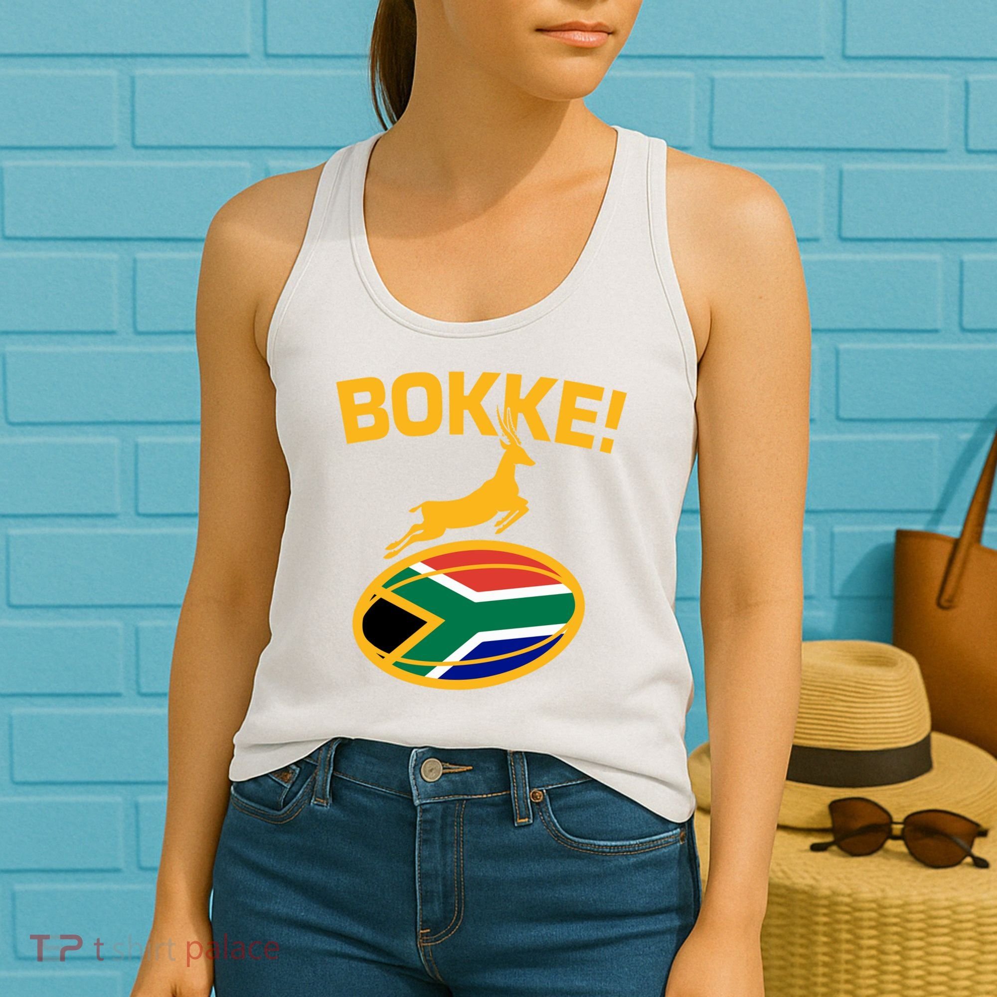 Bokke South African Rugby Fan Women's Tank Top