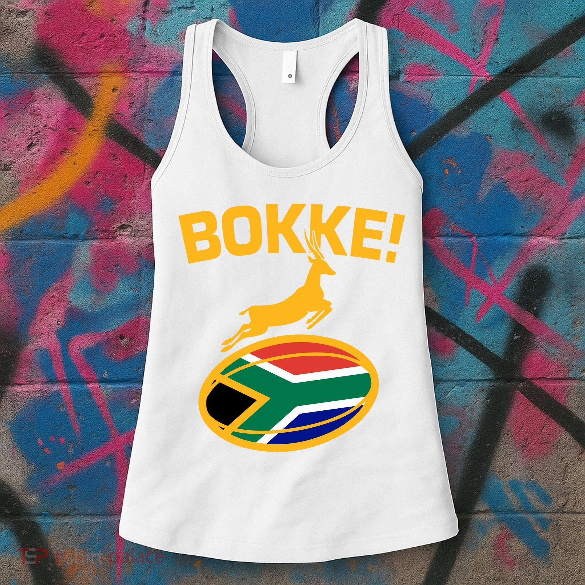 Bokke South African Rugby Fan Women's Tank Top