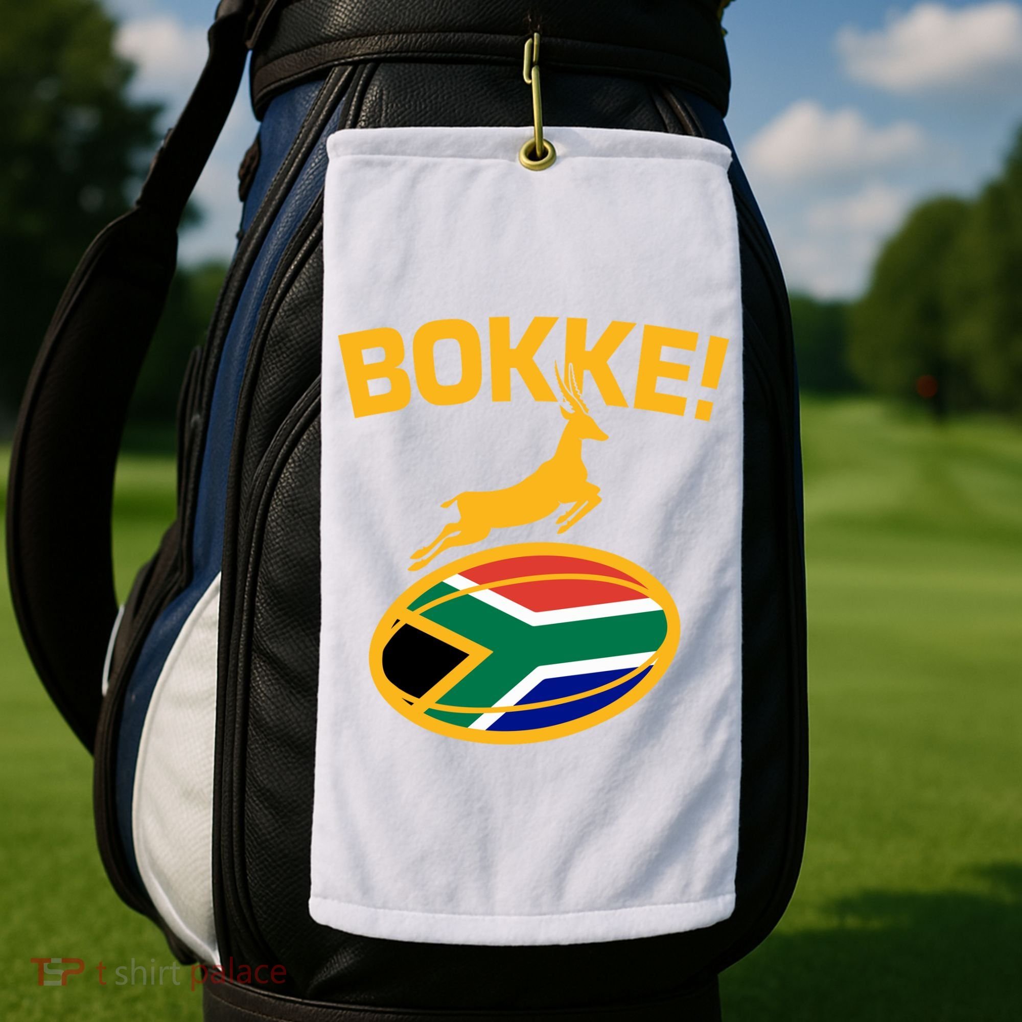Bokke South African Rugby Fan Golf Towel