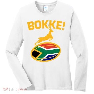 Bokke South African Rugby Fan Women's Long Sleeve Shirt