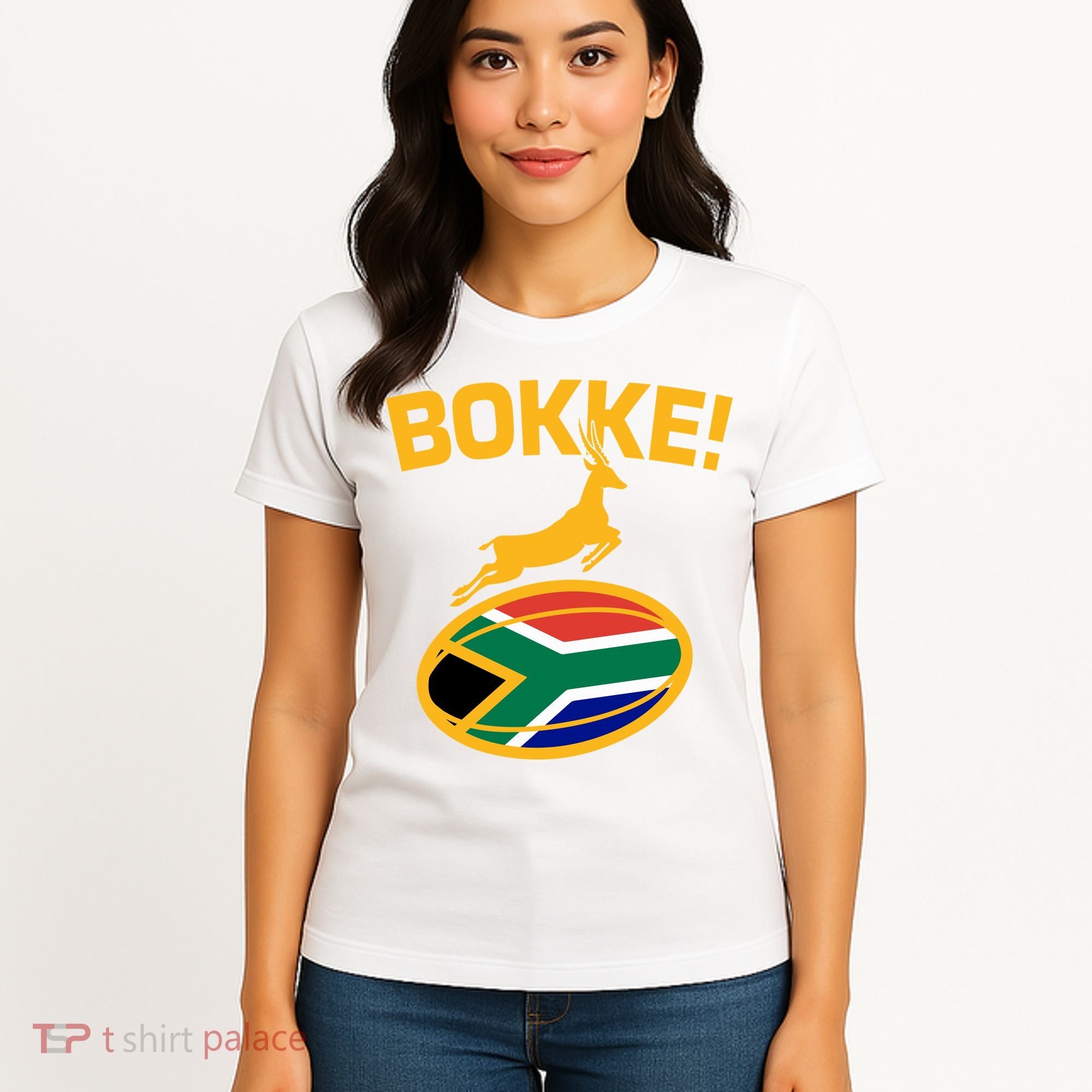 Bokke South African Rugby Fan Women's T-Shirt