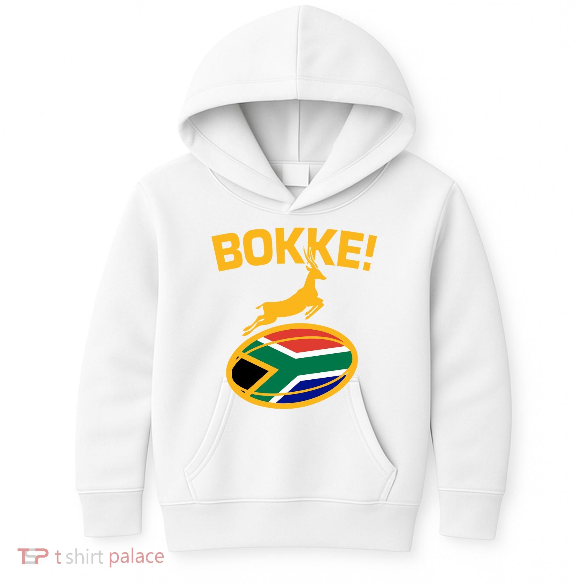 Bokke South African Rugby Fan Kids Hoodie