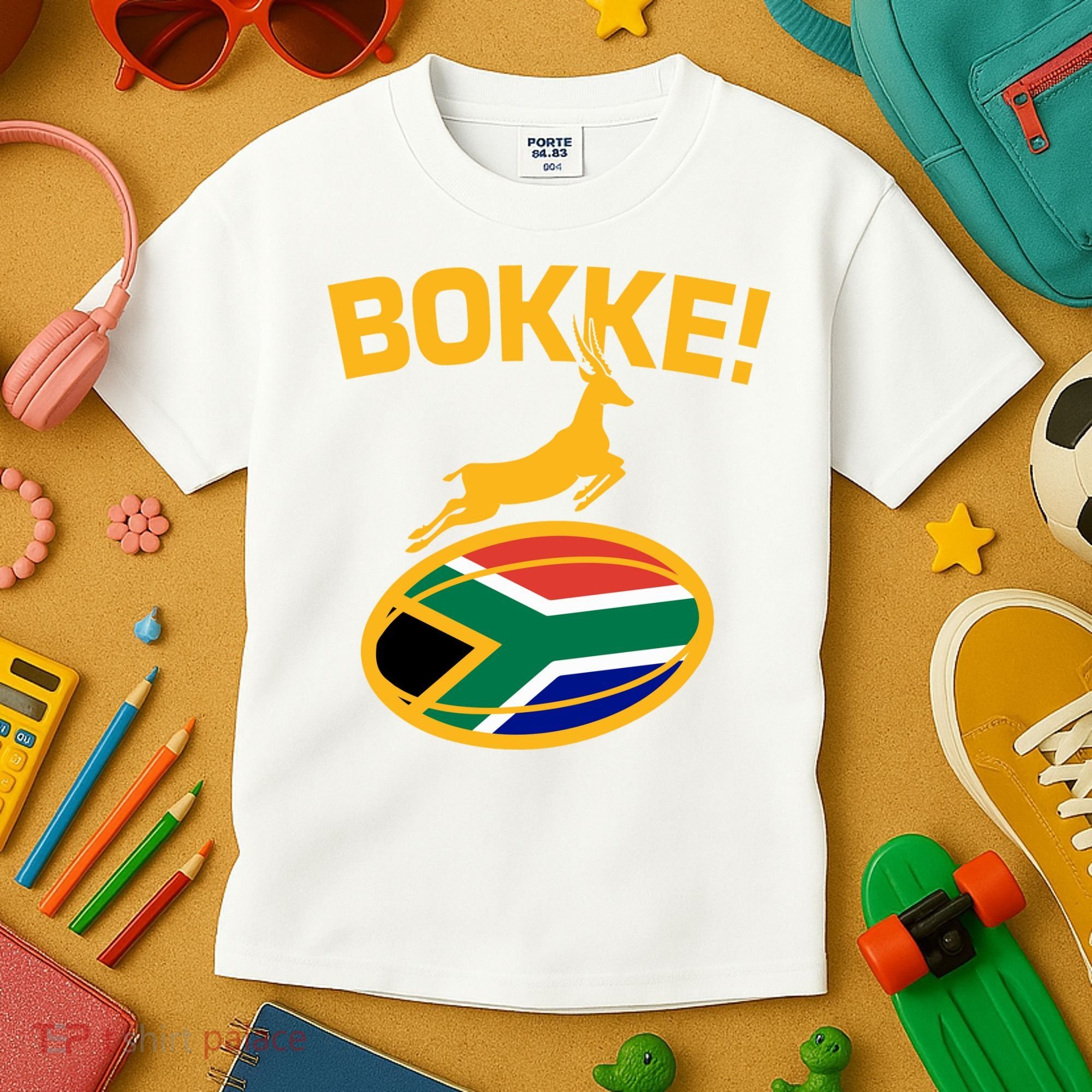 Bokke South African Rugby Fan Kids T-Shirt