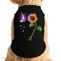 Butterfly Sunflower Autoimmune Disease Awareness Gift Doggie Tank thumb 0