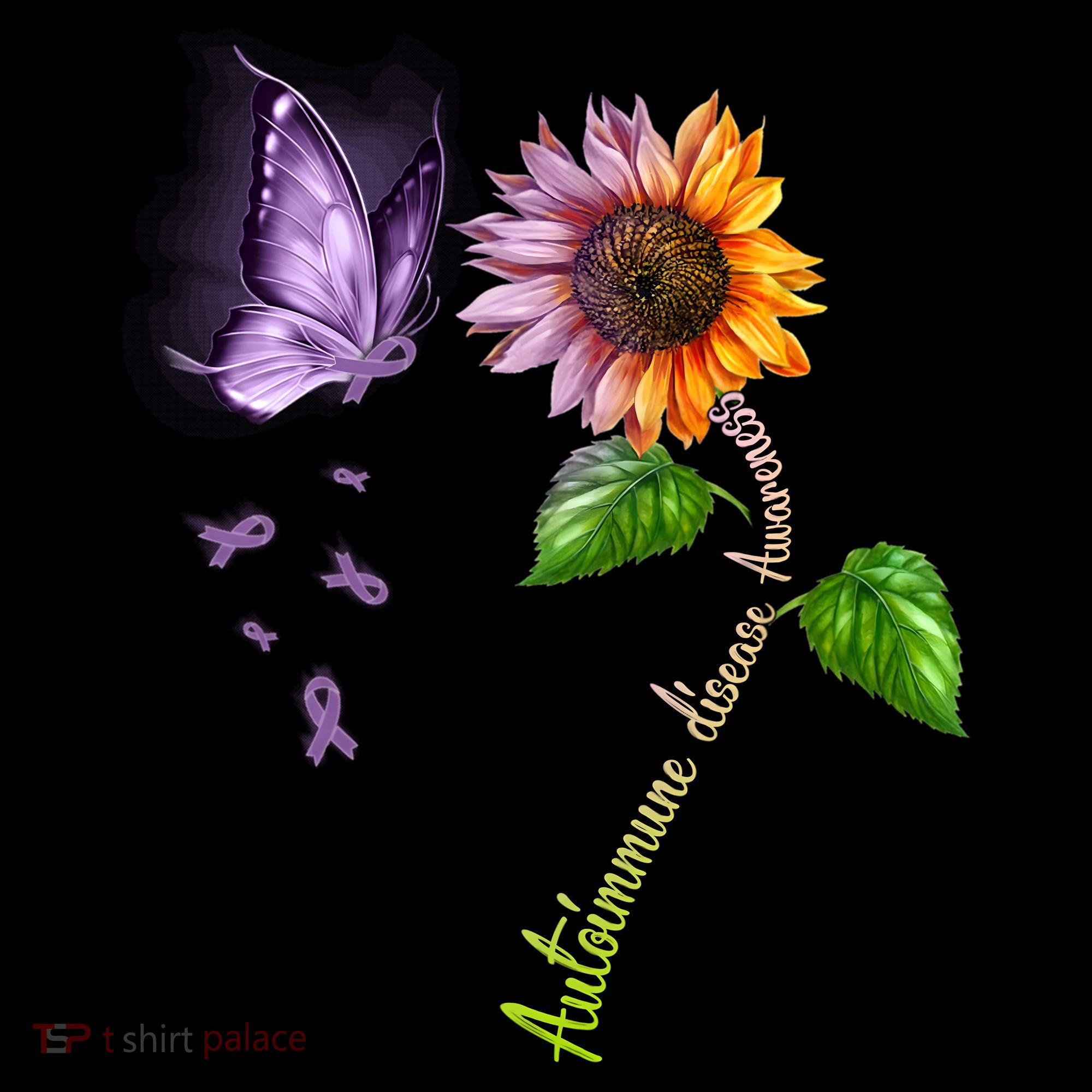 Butterfly Sunflower Autoimmune Disease Awareness Gift Coffee Mug