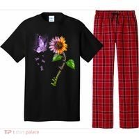 Butterfly Sunflower Autoimmune Disease Awareness Gift Pajama Set thumb 0