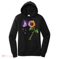 Butterfly Sunflower Autoimmune Disease Awareness Gift Women's Hoodie thumb 0