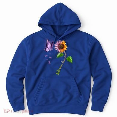 Butterfly Sunflower Autoimmune Disease Awareness Gift Hoodie