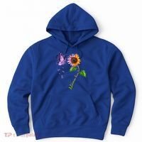 Butterfly Sunflower Autoimmune Disease Awareness Gift Hoodie thumb 0