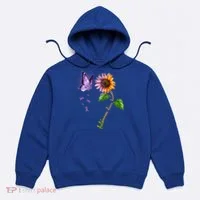 Butterfly Sunflower Autoimmune Disease Awareness Gift Hoodie thumb 0