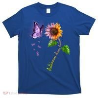 Butterfly Sunflower Autoimmune Disease Awareness Gift T-Shirt thumb 0