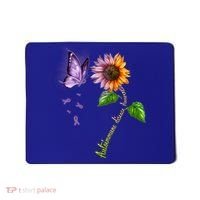 Butterfly Sunflower Autoimmune Disease Awareness Gift Mousepad thumb 0