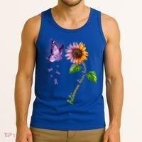 Butterfly Sunflower Autoimmune Disease Awareness Gift Tank Top thumb 3