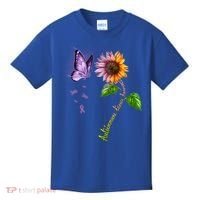 Butterfly Sunflower Autoimmune Disease Awareness Gift Kids T-Shirt thumb 0