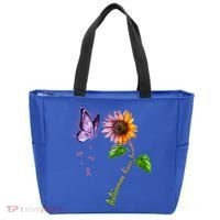 Butterfly Sunflower Autoimmune Disease Awareness Gift Tote Bag thumb 0