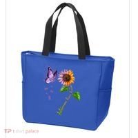 Butterfly Sunflower Autoimmune Disease Awareness Gift Tote Bag thumb 3