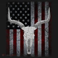 Bull Skull American Flag Cow Skull Western Graphic Wild West Great Gift Women's Hoodie thumb 2