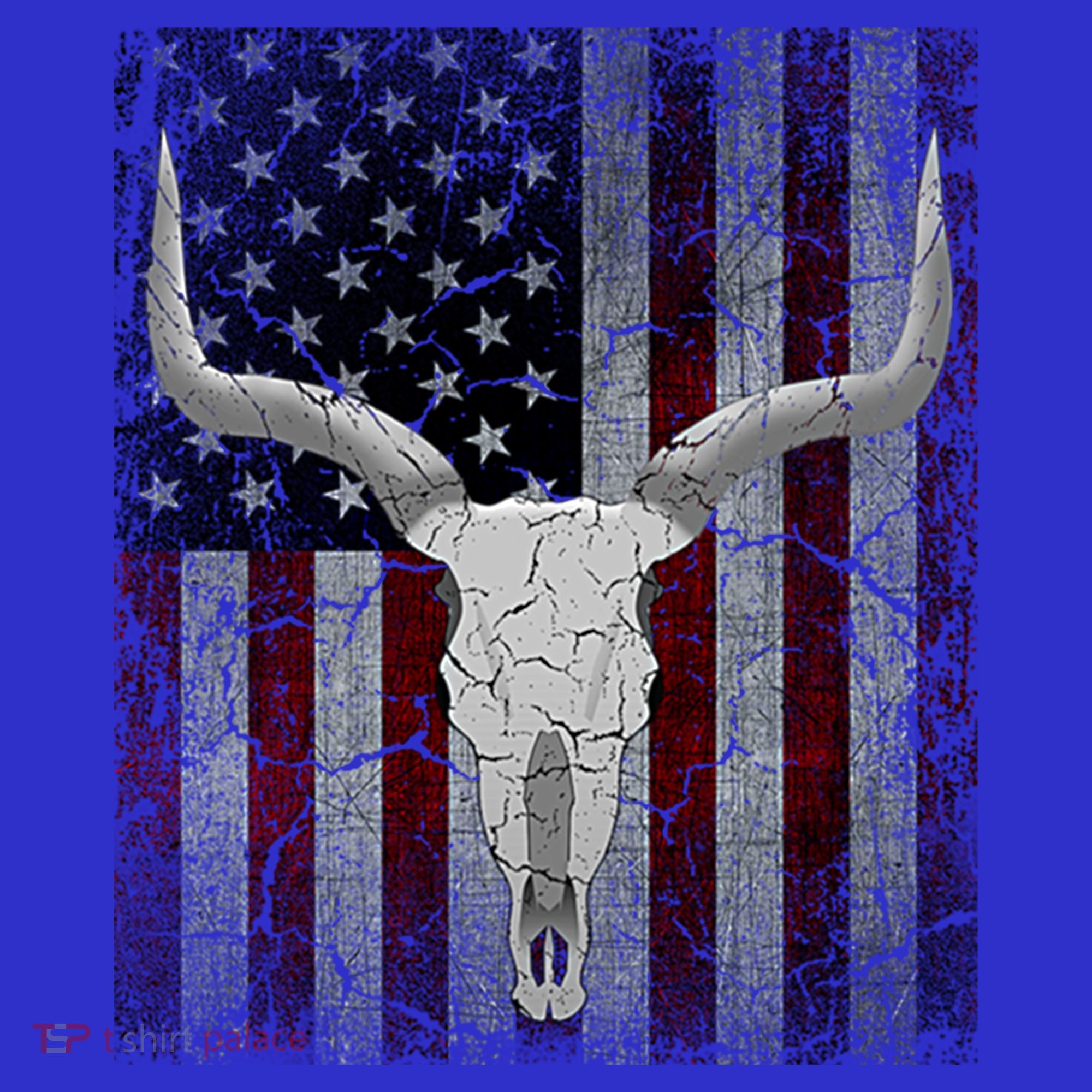 Bull Skull American Flag Cow Skull Western Graphic Wild West Great Gift Sweatshirt