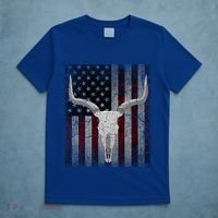 Bull Skull American Flag Cow Skull Western Graphic Wild West Great Gift T-Shirt thumb 5