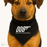 British Secret Agent 007 + 1 Better Than The Original USA-Made Doggie Bandana thumb 1