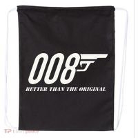 British Secret Agent 007 + 1 Better Than The Original Drawstring Bag thumb 0