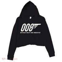British Secret Agent 007 + 1 Better Than The Original Crop Fleece Hoodie thumb 0