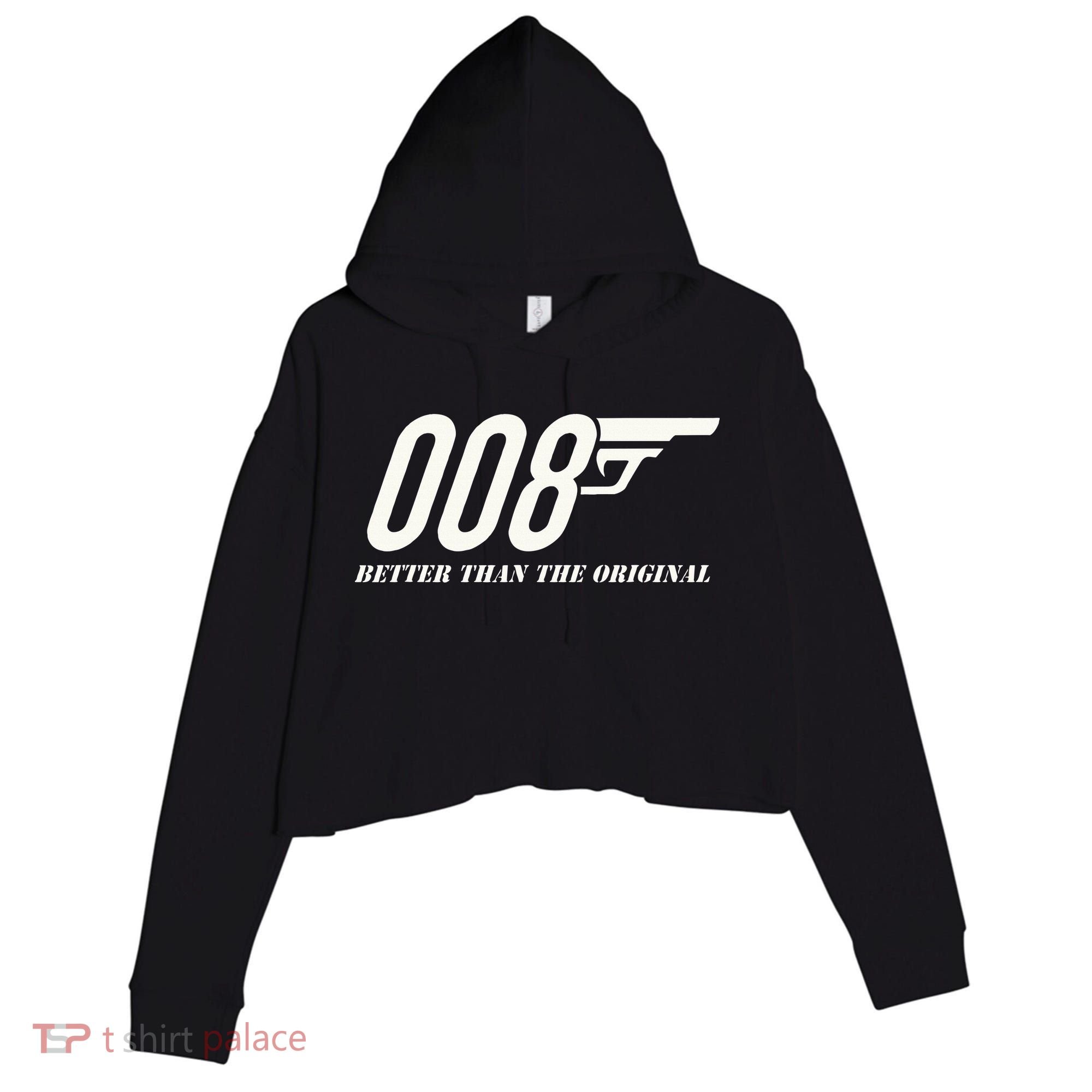 British Secret Agent 007 + 1 Better Than The Original Crop Fleece Hoodie