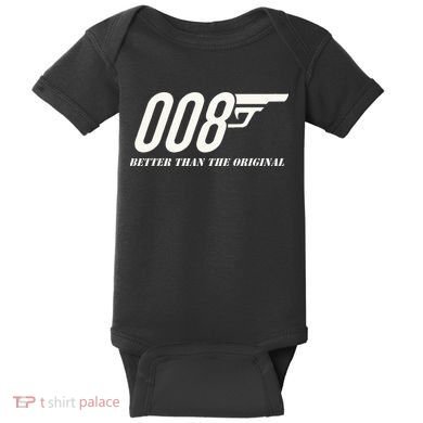 British Secret Agent 007 + 1 Better Than The Original Baby Bodysuit