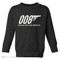 British Secret Agent 007 + 1 Better Than The Original Toddler Sweatshirt thumb 0